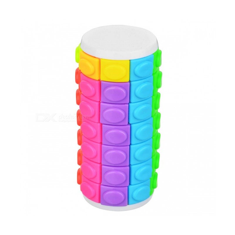 Corn Cube Cylindrical Magic Tower Rotating Cube Educational Creative Intelligence Decompression Toy Friend Children Gift - Image 1